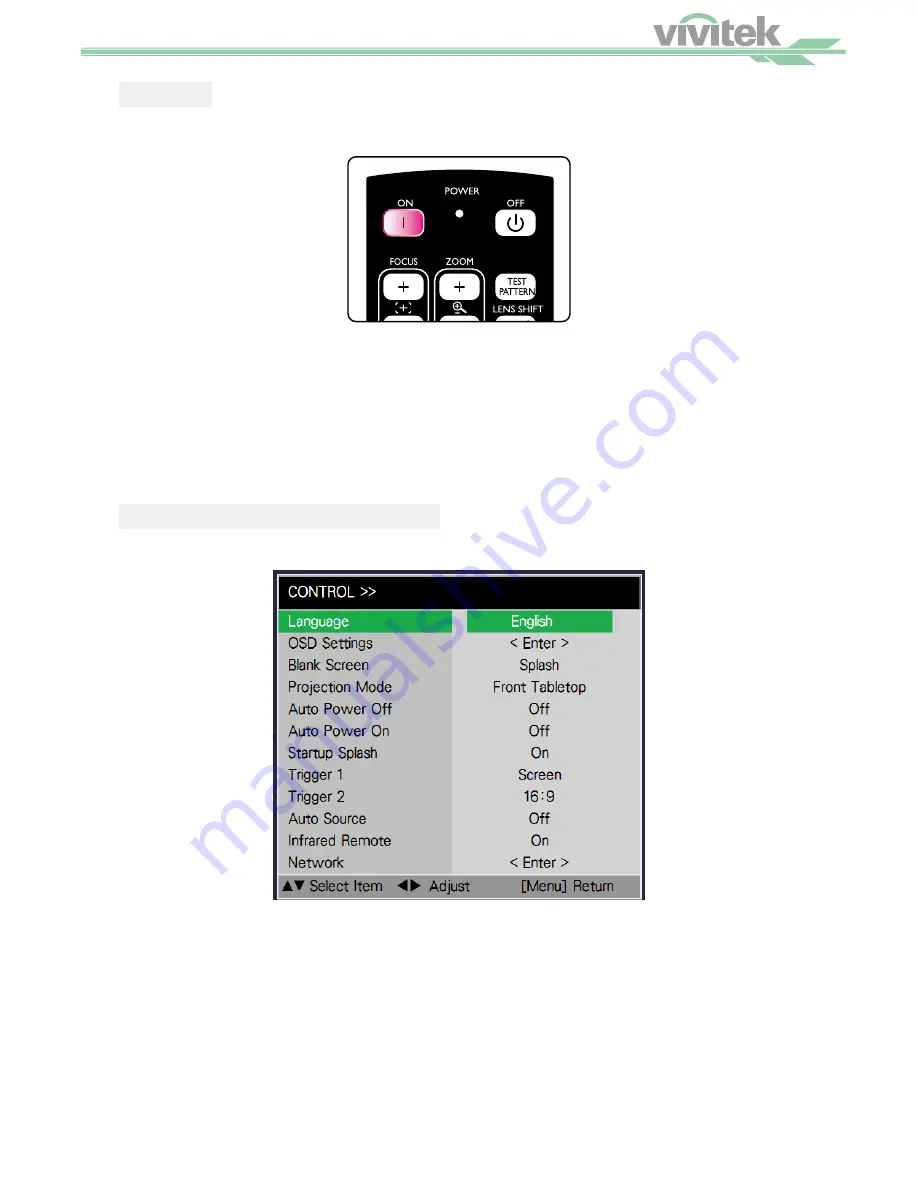 Vivitek DU9000 User Manual Download Page 20