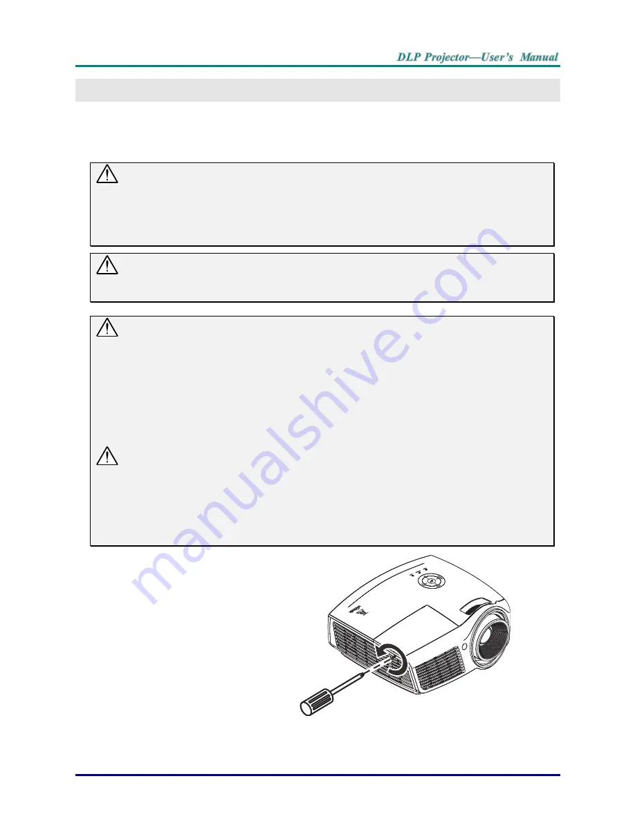 Vivitek DW866 series User Manual Download Page 72