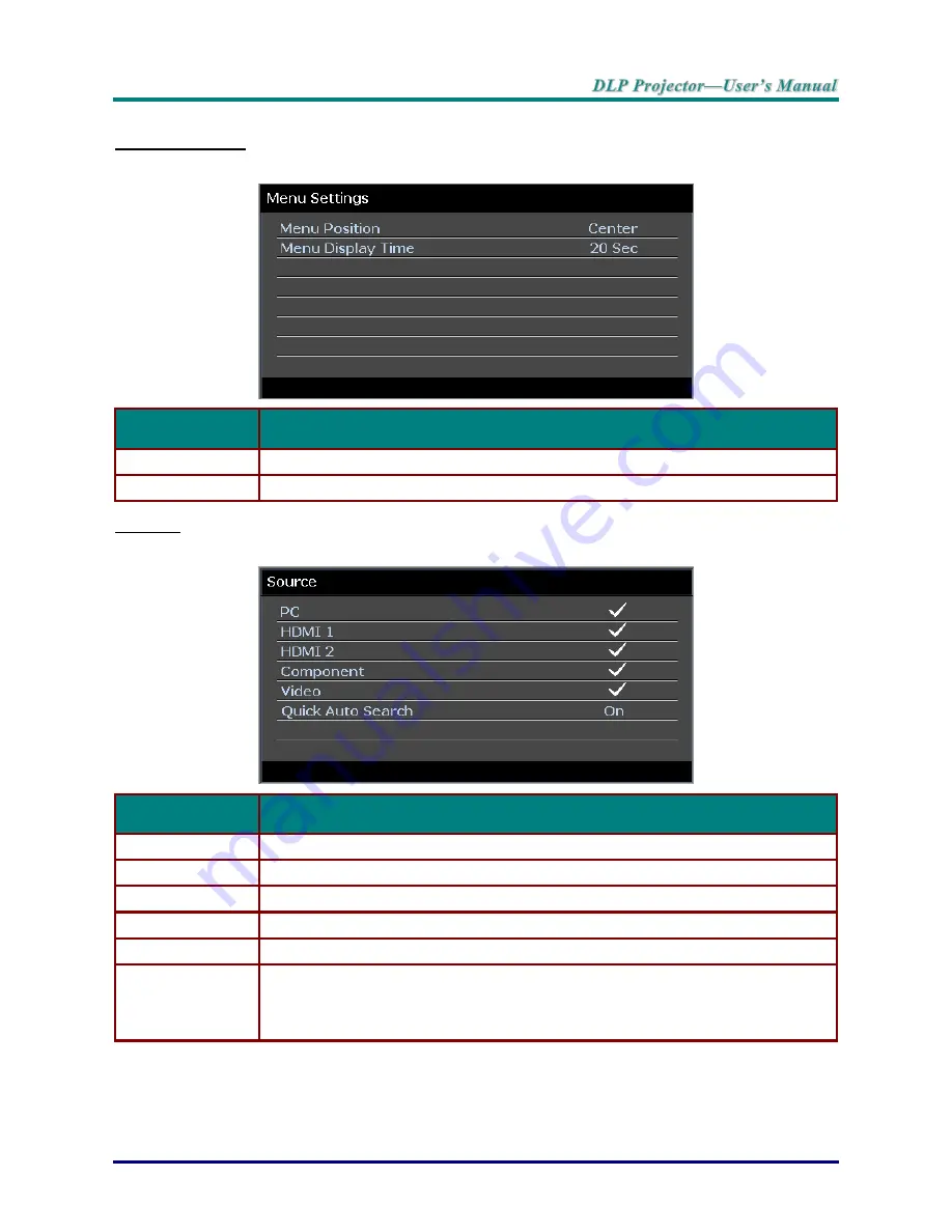 Vivitek H118 series User Manual Download Page 38