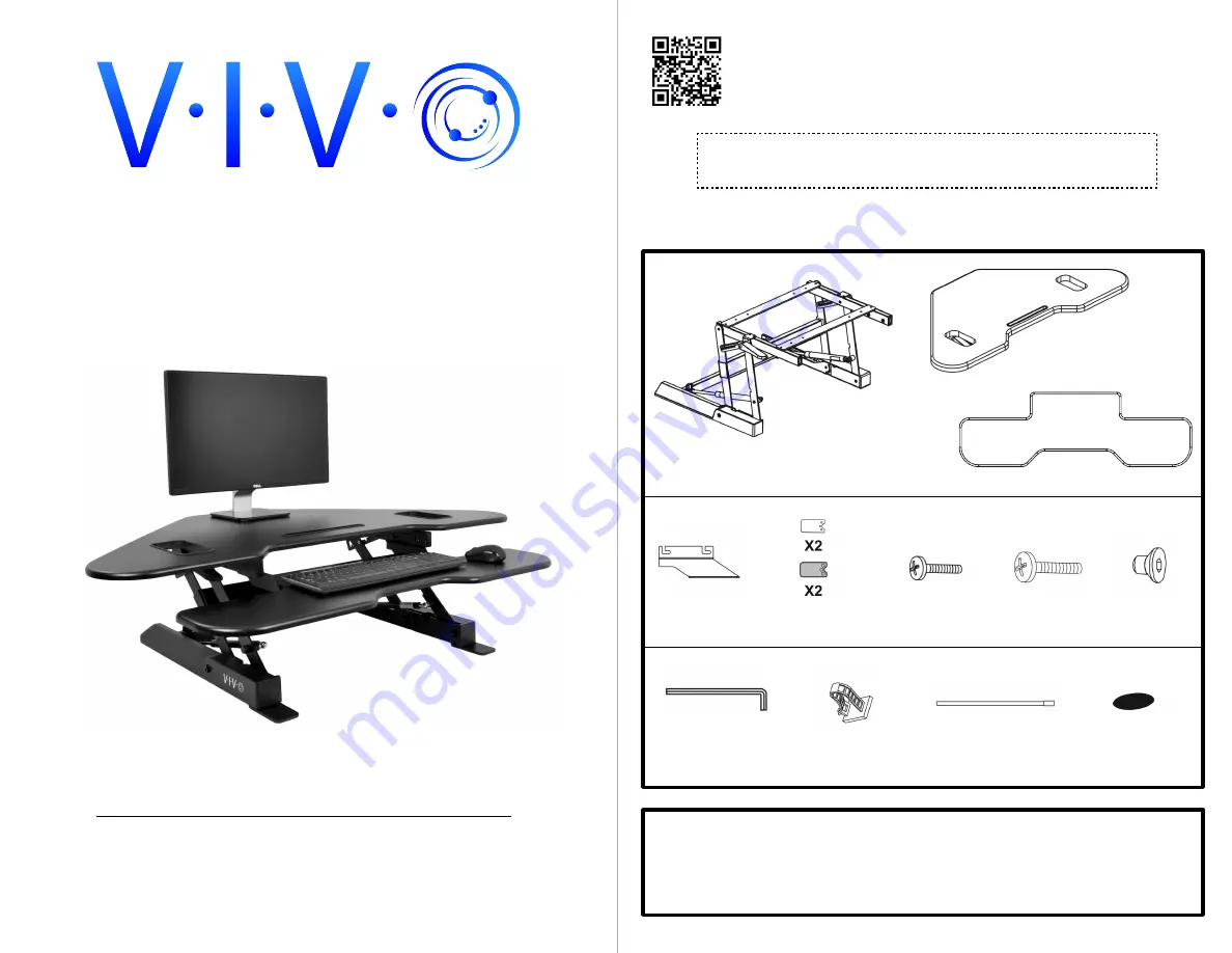 Vivo DESK V000C Instruction Manual Download Page 1