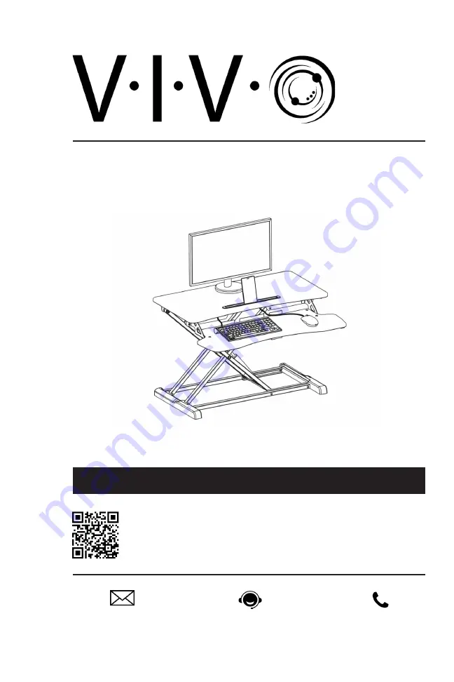 Vivo DESK-V000K Instruction Manual Download Page 1