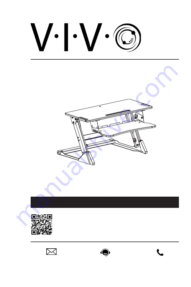 Vivo DESK-V000L Instruction Manual Download Page 1