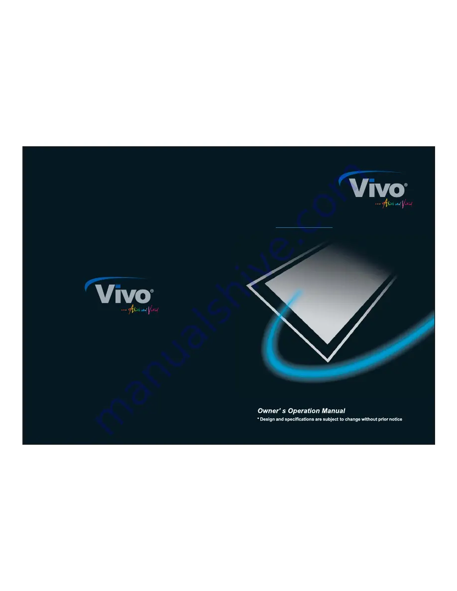 Vivo LEDTV42FHD Owner'S Operation Manual Download Page 1