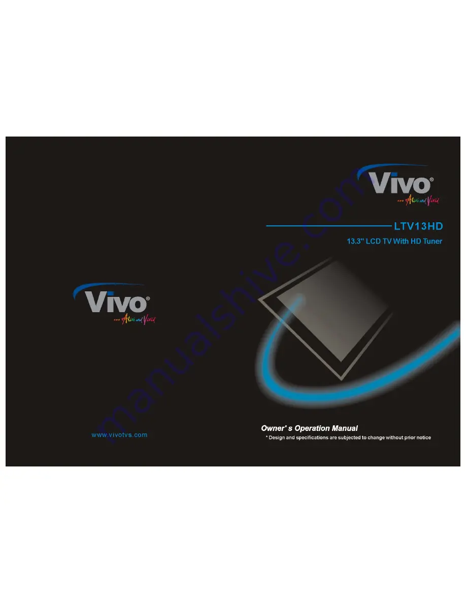 Vivo LTV13HD Owner'S Operation Manual Download Page 1