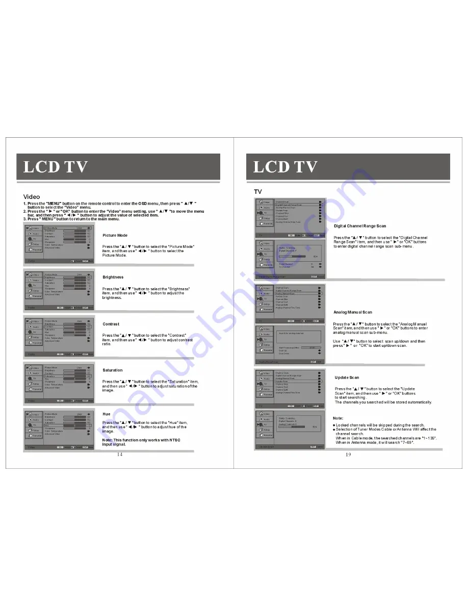 Vivo LTV26FHD Owner'S Operation Manual Download Page 15