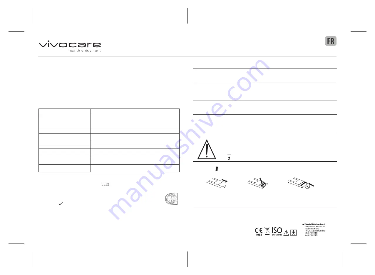 vivocare Thermy Operating Instructions Manual Download Page 3