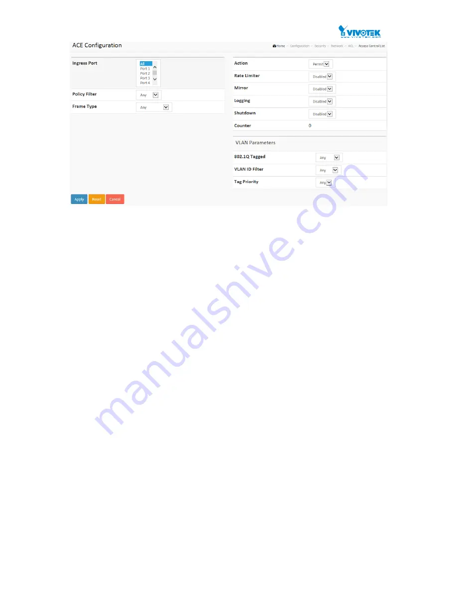 Vivotek AW-GEV-104A Series User Manual And Warranty Statement Download Page 81