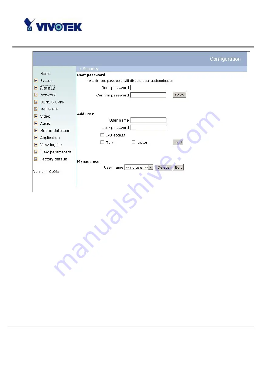 Vivotek FD6112V User Manual Download Page 38