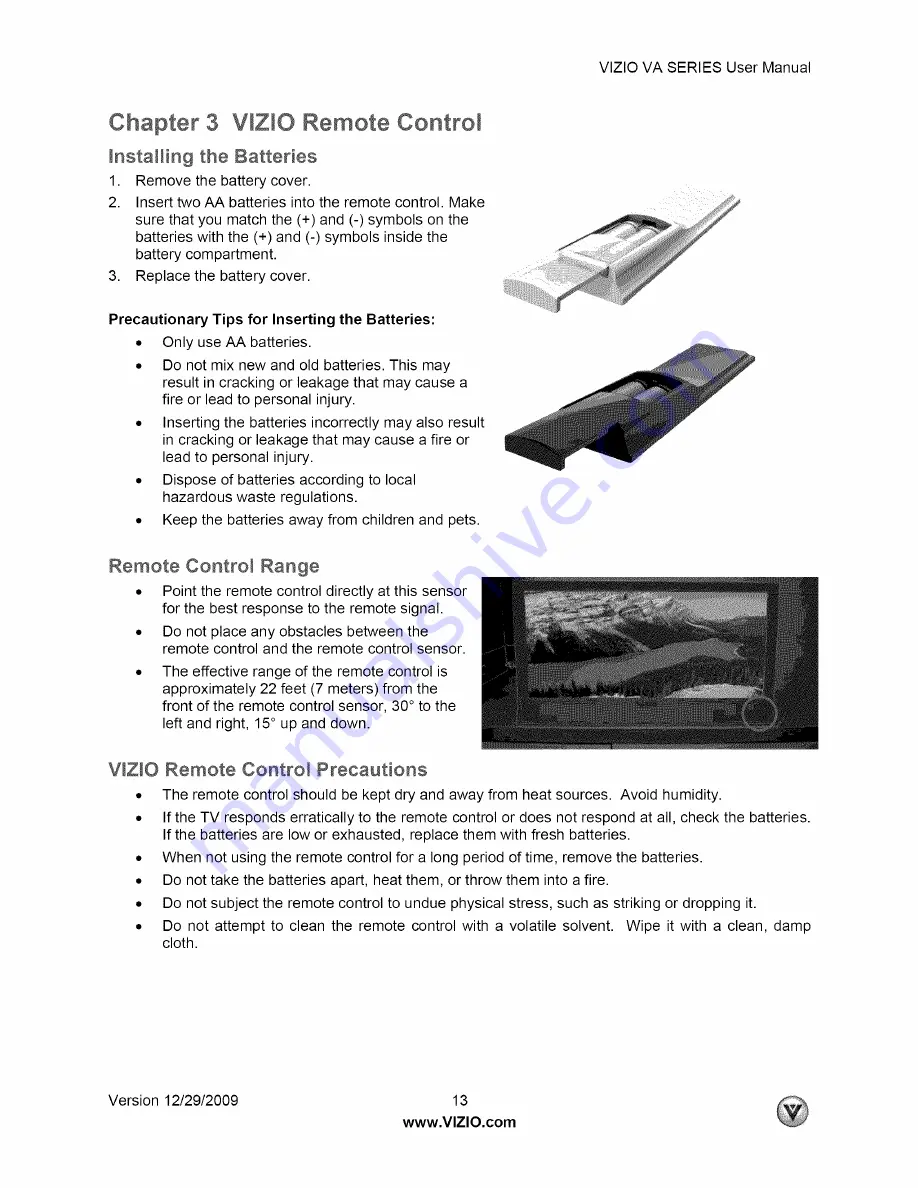 Vizio M190VA User Manual Download Page 13