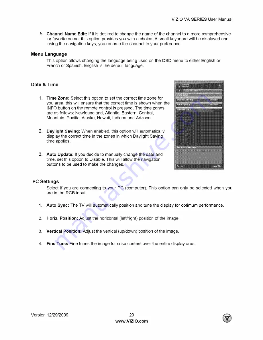 Vizio M190VA User Manual Download Page 29