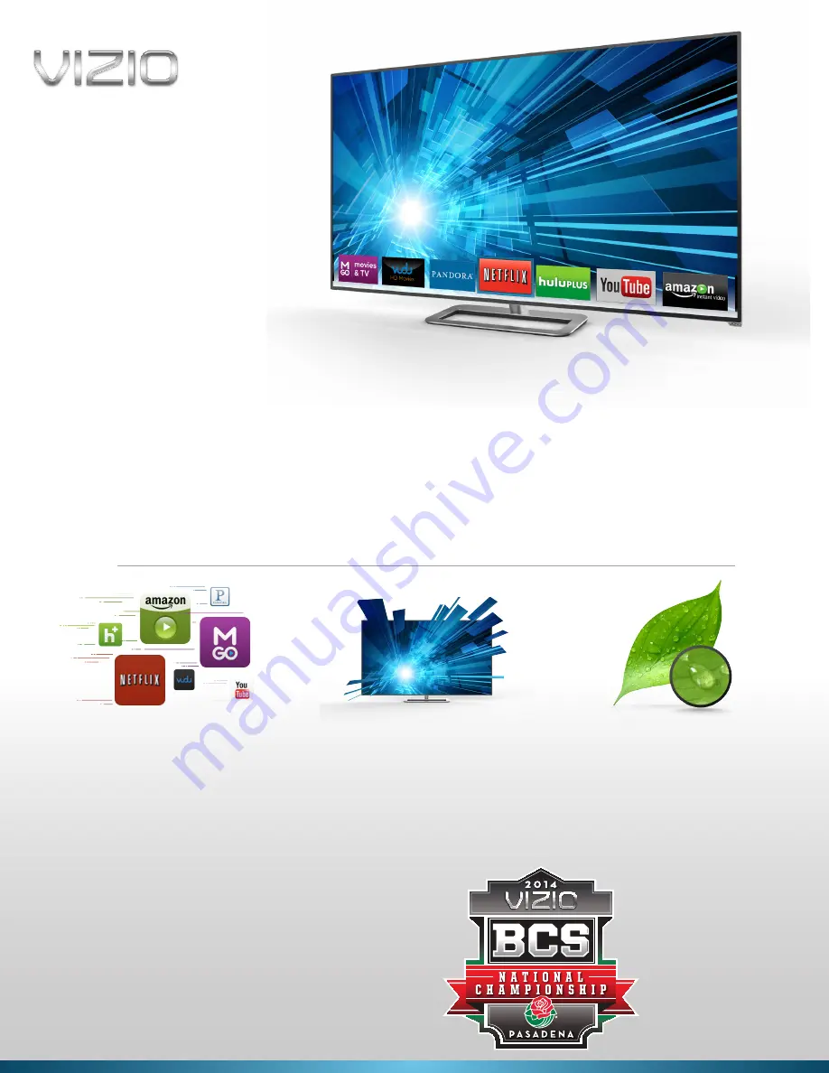 Vizio M551d-A2R Specifications Download Page 1