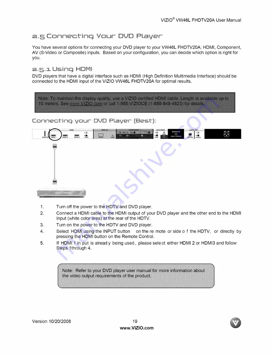 Vizio VW46LFHDTV20A User Manual Download Page 94