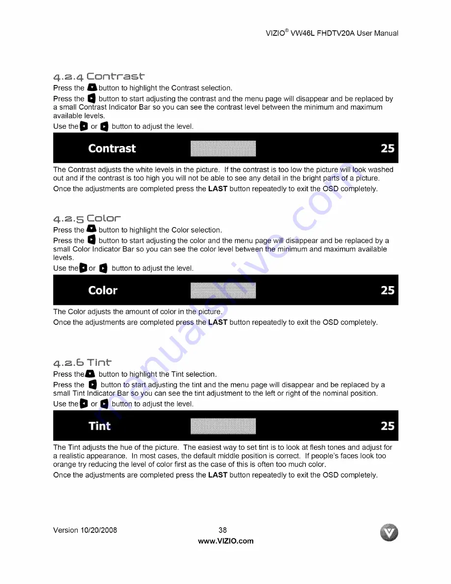 Vizio VW46LFHDTV20A User Manual Download Page 113