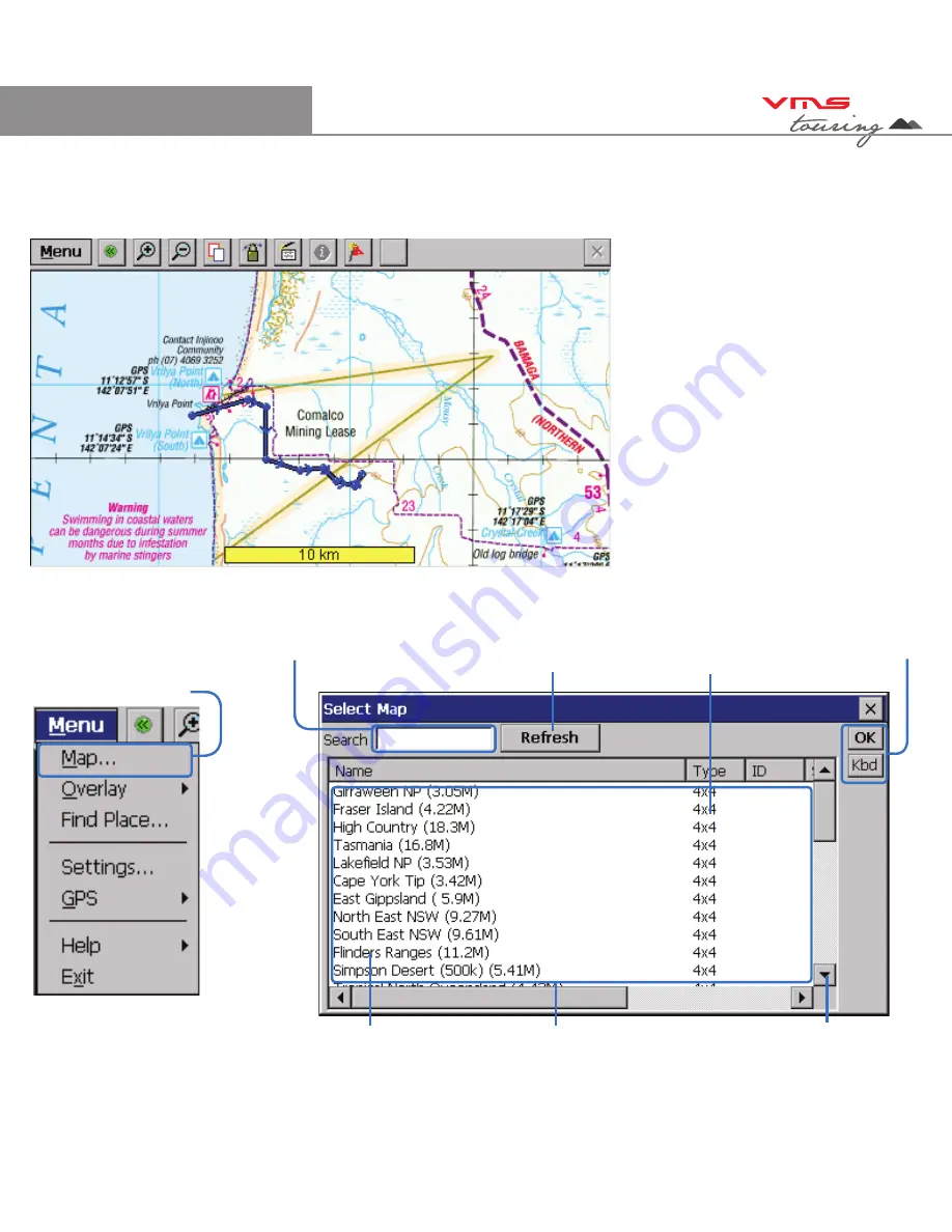 VMS Touring 430 Quick Start Manual Download Page 21