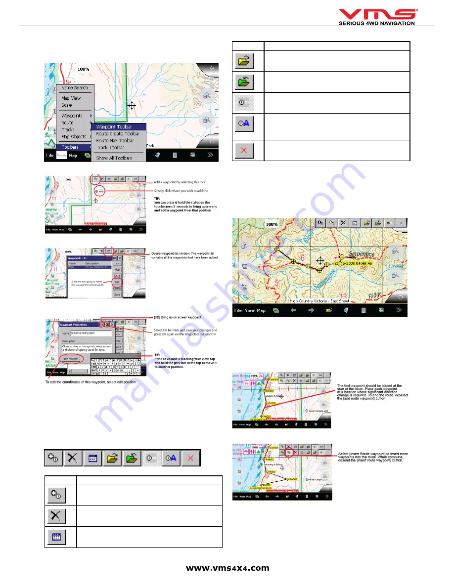 VMS TOURING 7000 SERIES Quick User Manual Download Page 19