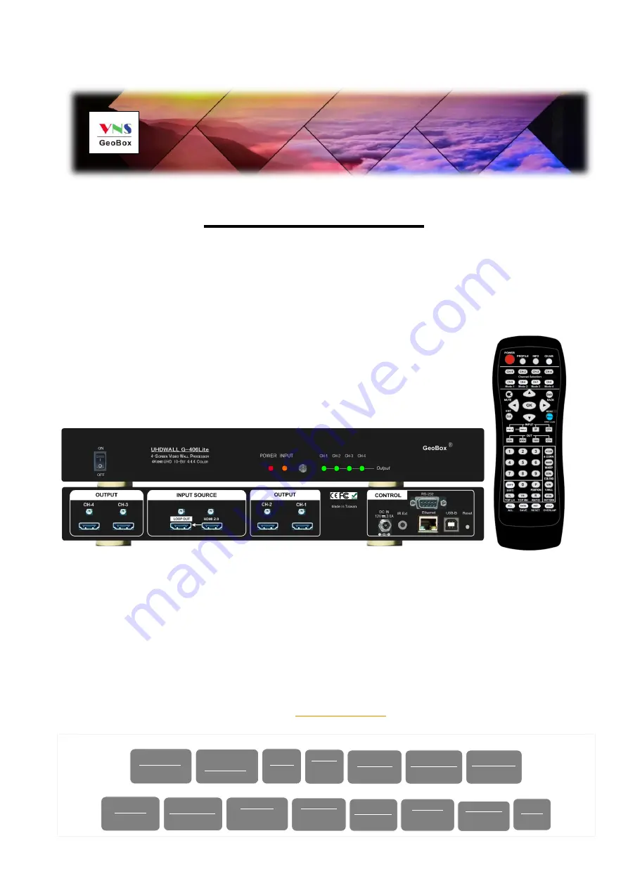 VNS GeoBox G406L User Manual Download Page 1