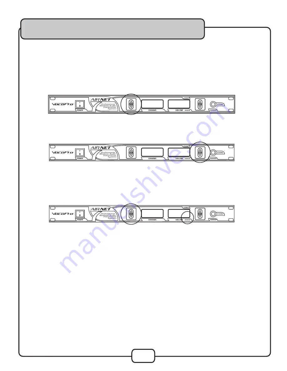 VocoPro 2.4GHz Wireless Audio System AIR-NET Owner'S Manual Download Page 14