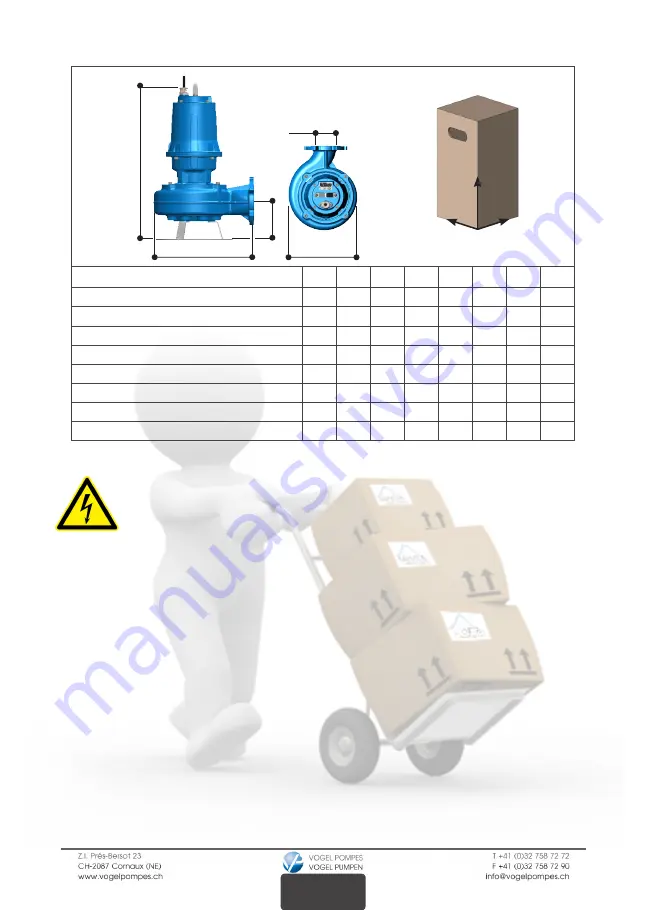 Vogel Pumpen HM 65 Use And Maintenance Instruction Manual Download Page 8