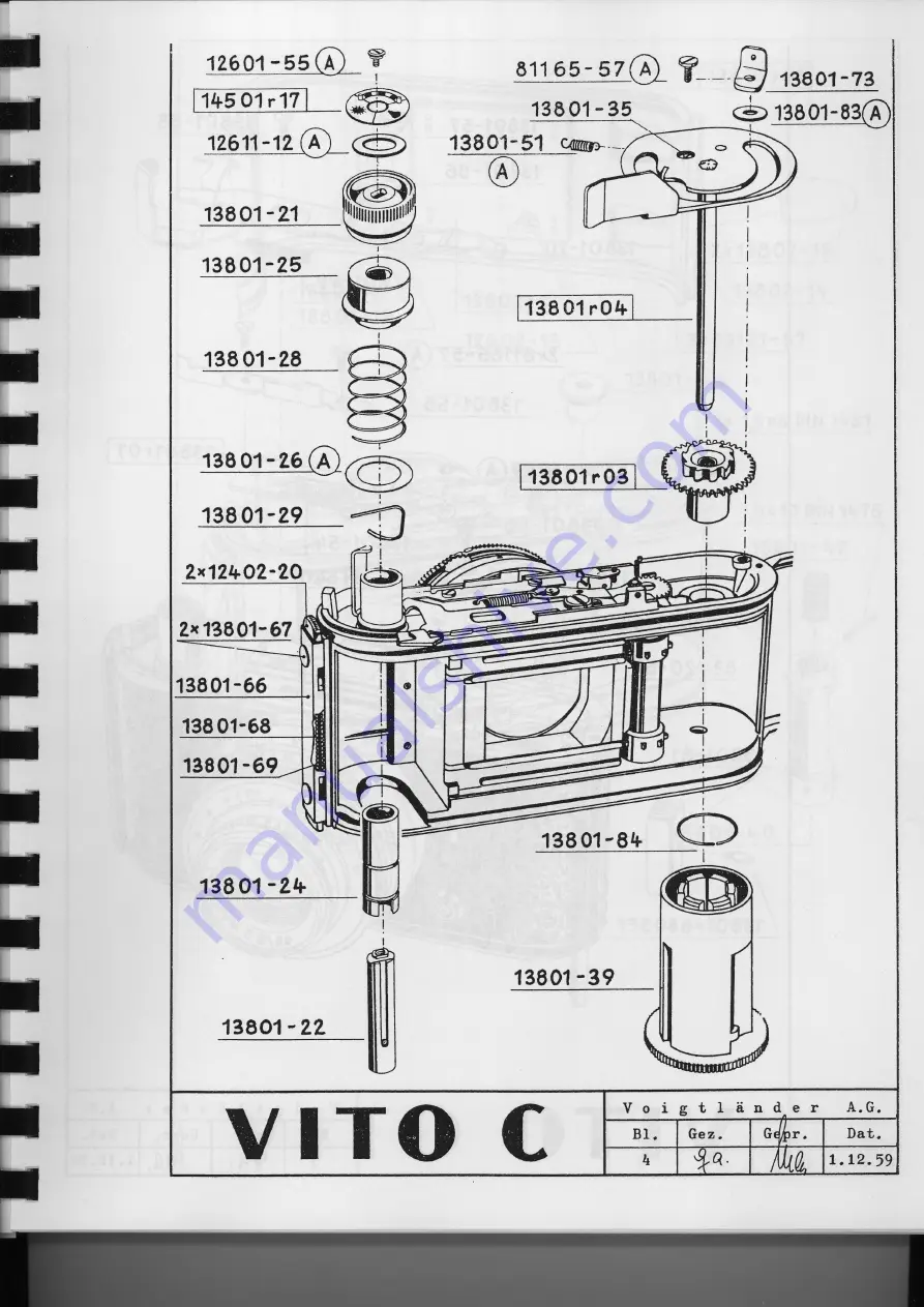 VOIGTLANDER VITO Repair Manual Download Page 9