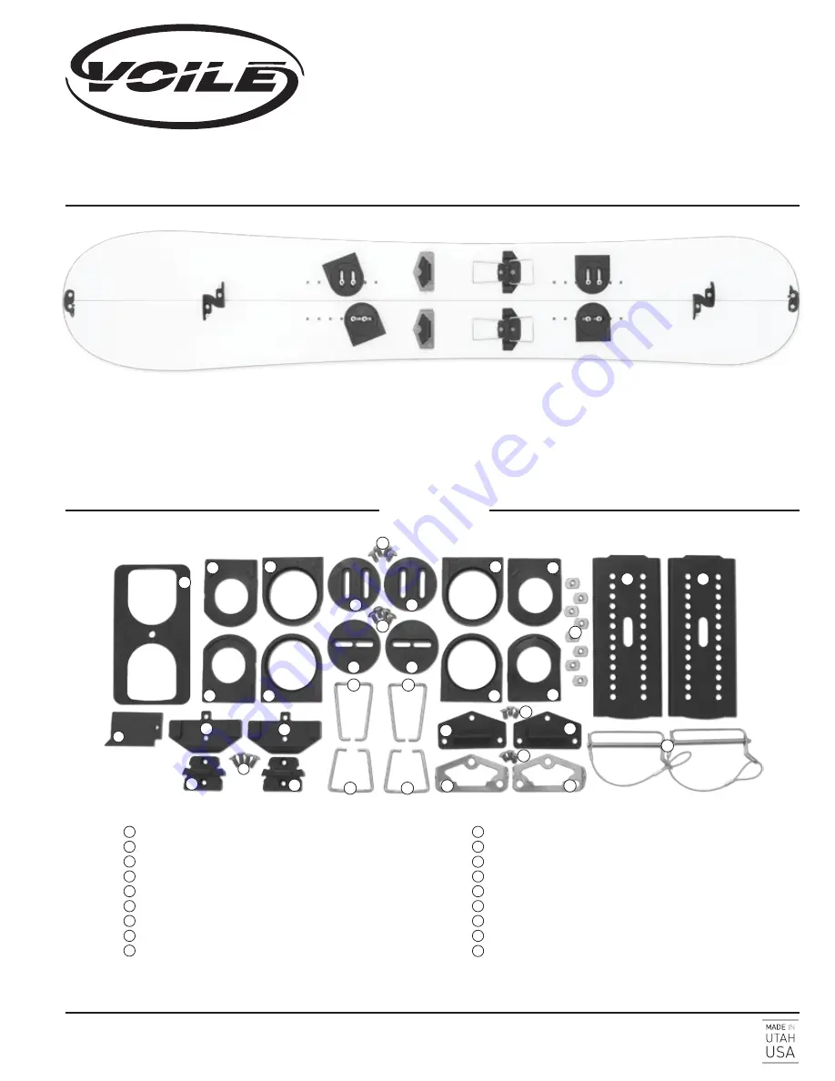 VOILE Universal Splitboard Hardware Setup Instructions Download Page 1