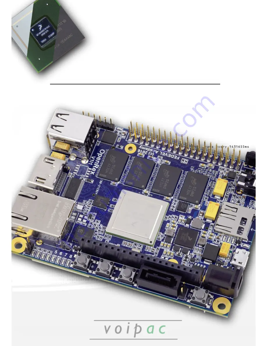 Voipac iMX6 OpenRex SBC Quick Manual Download Page 1