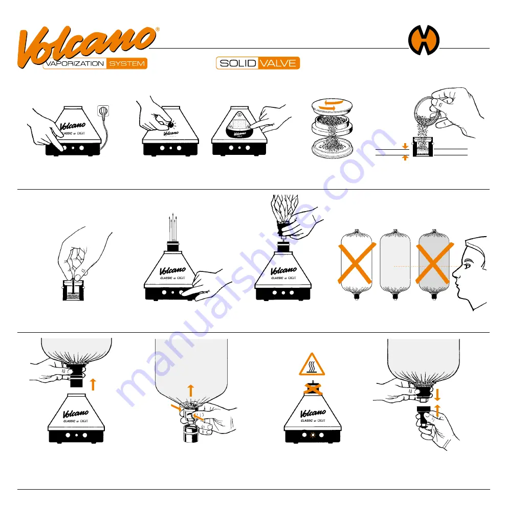 Volcano SOLID VALVE Скачать руководство пользователя страница 1