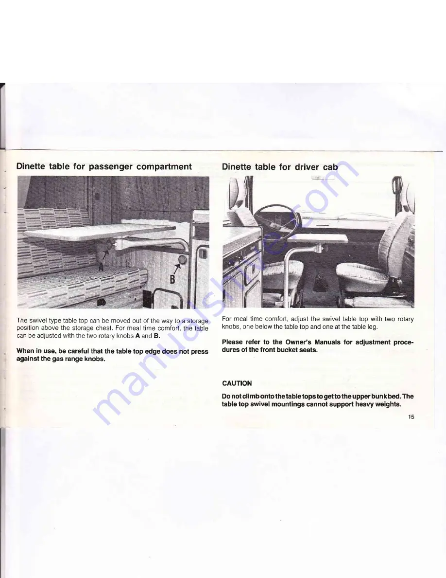 Volkswagen 1983 Camper Onwers Manual Download Page 16