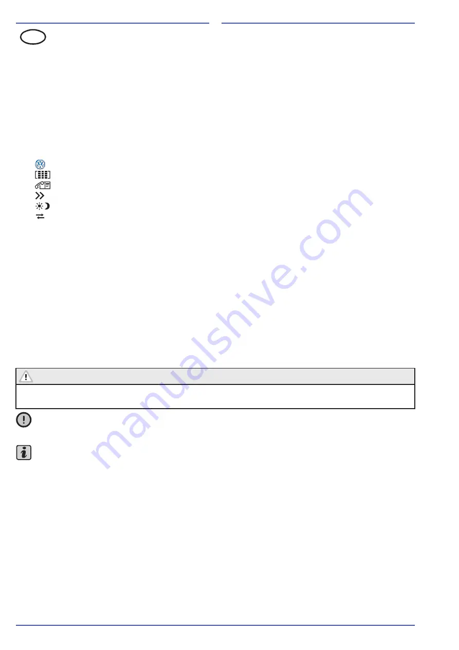 Volkswagen 3C0 051 435 TA Operating Instructions Manual Download Page 62