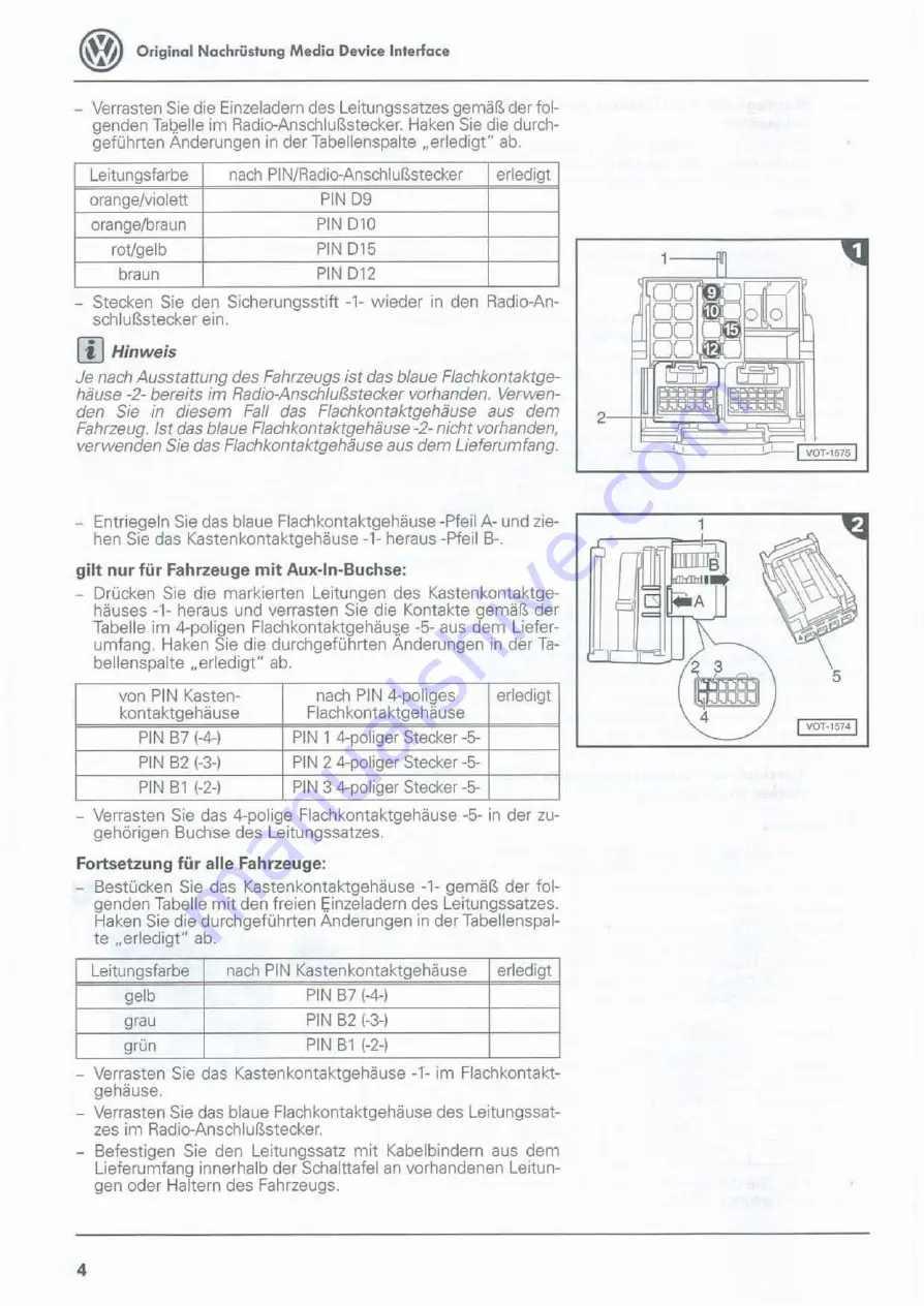 Volkswagen 5NO 057342 Скачать руководство пользователя страница 4