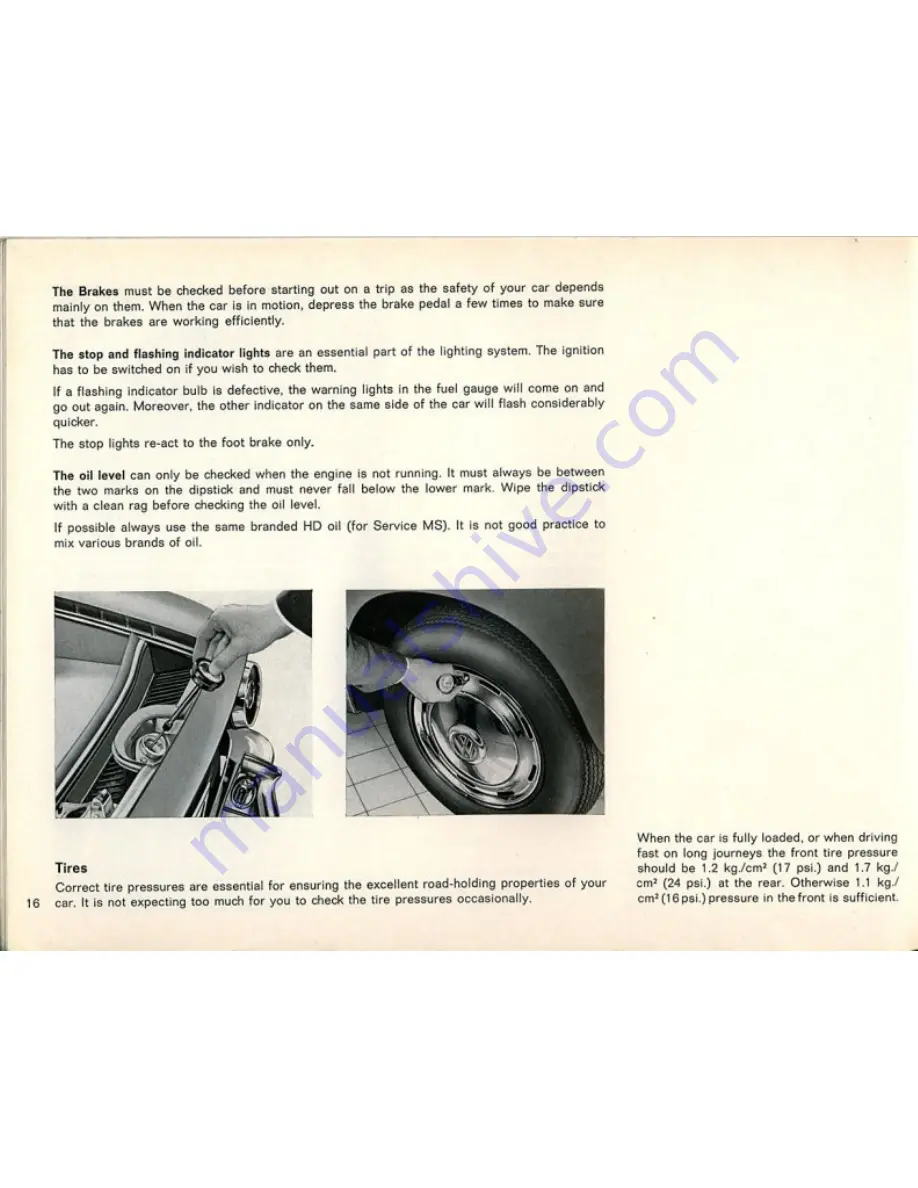 Volkswagen Karmann Chia 1500 Instruction Manual Download Page 17