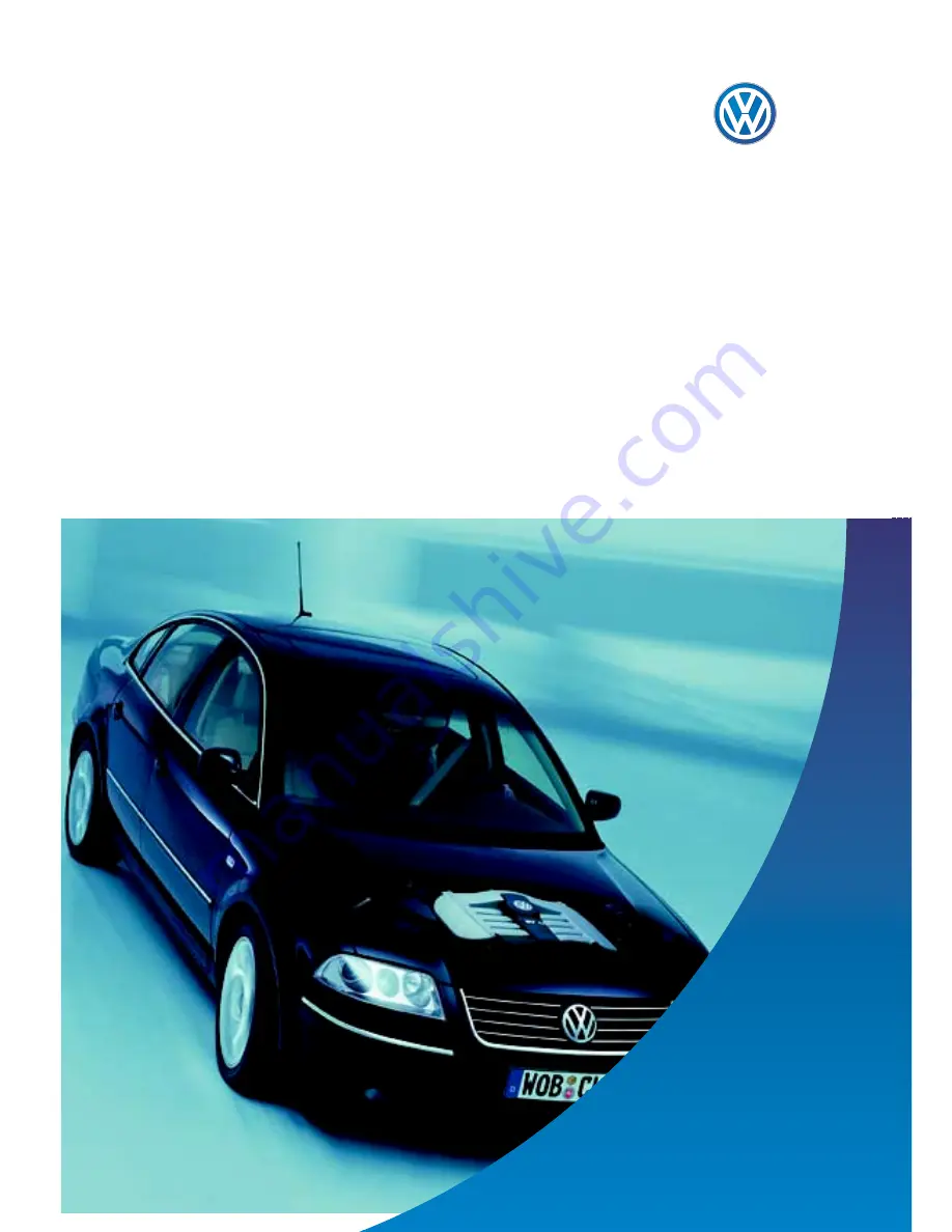 Volkswagen Passat W8 Service Manual Download Page 1