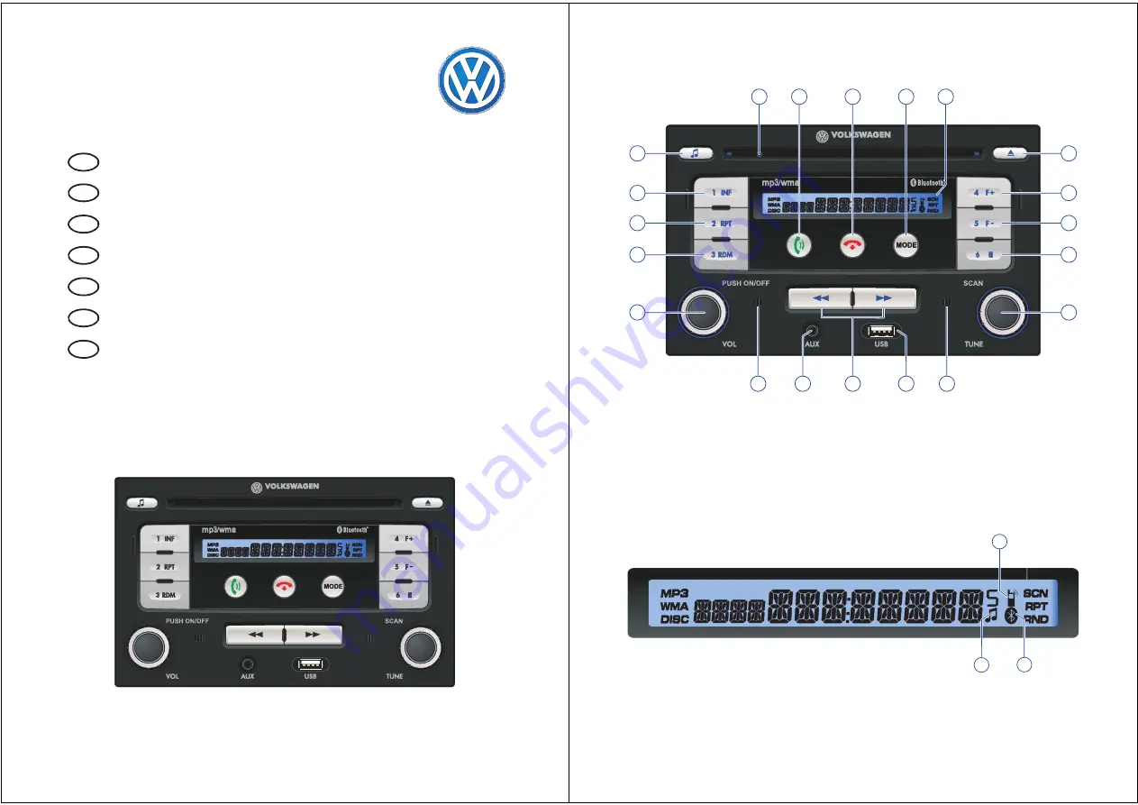 Volkswagen RMT 100 Operating Instructions Manual Download Page 1