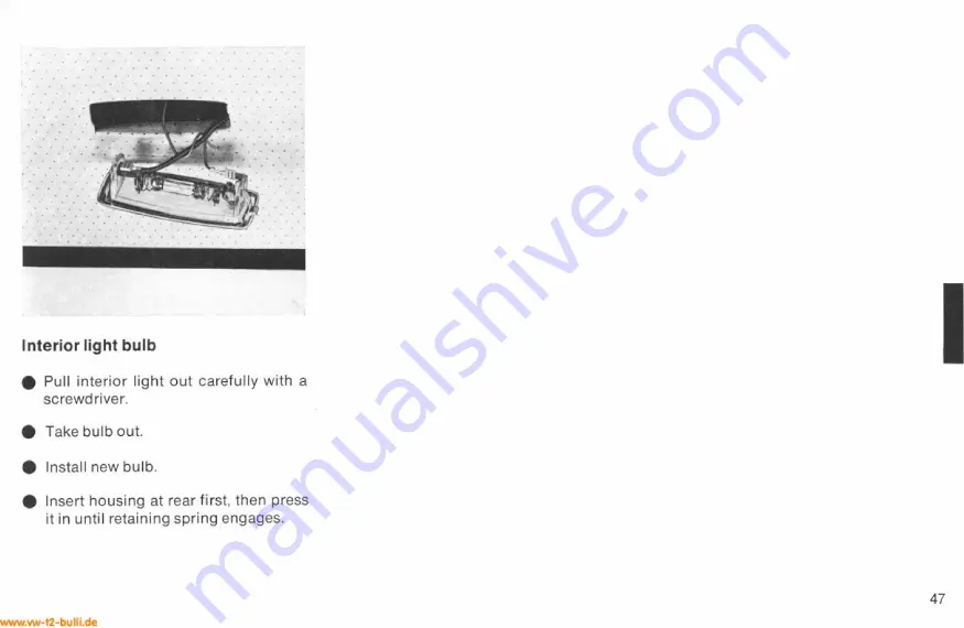 Volkswagen T2 1978 Owner'S Manual Download Page 53