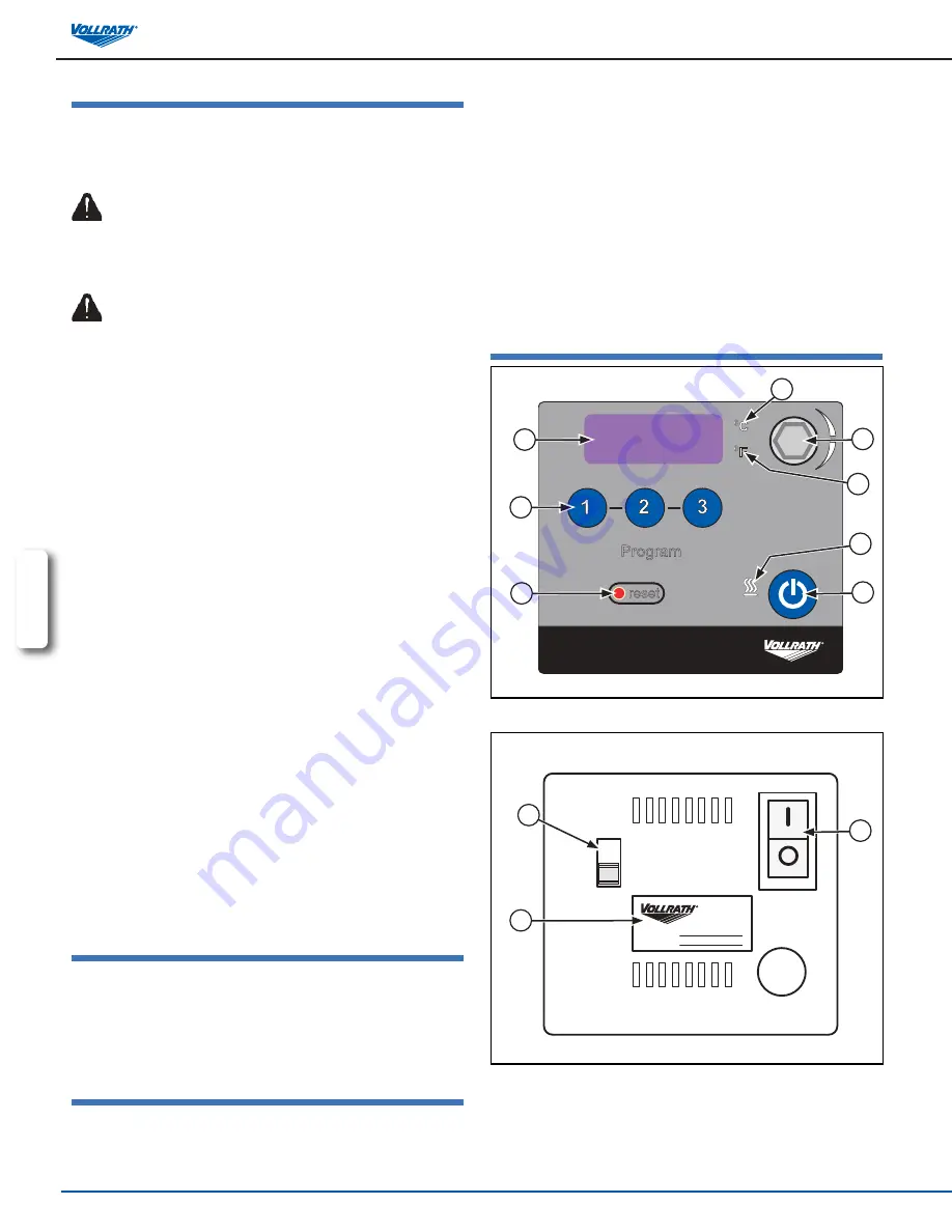 Vollrath 40861 Operator'S Manual Download Page 8