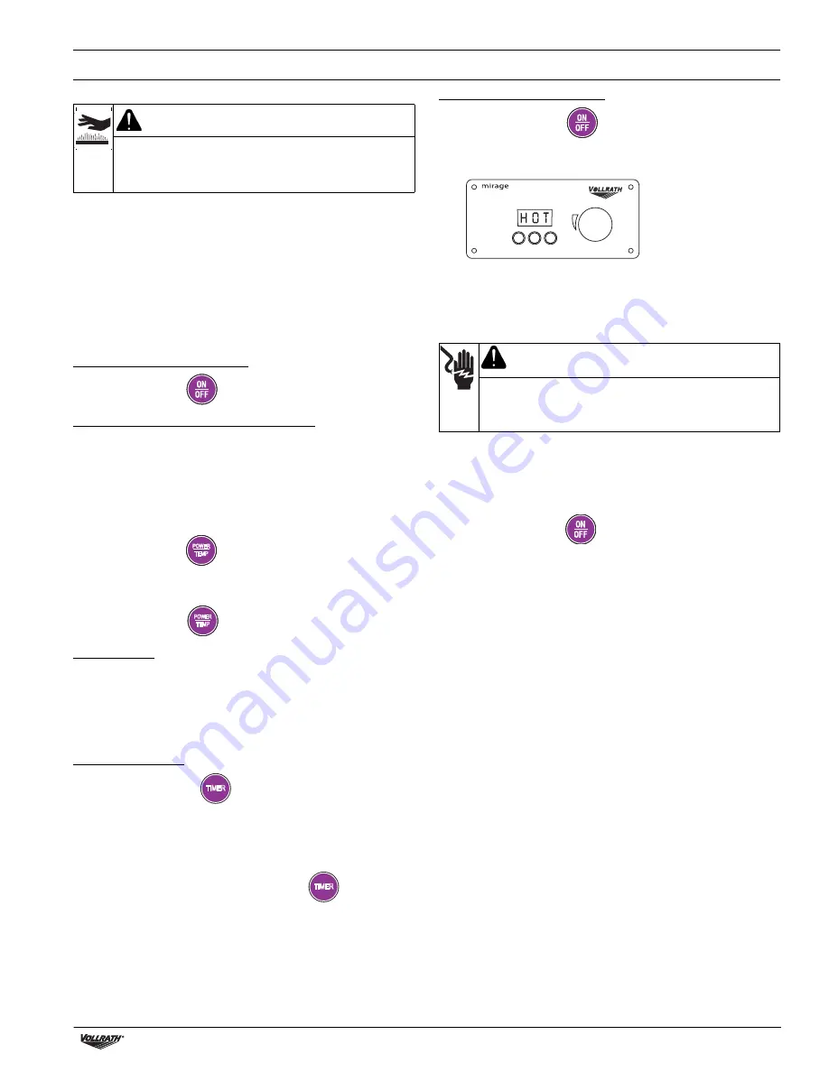 Vollrath 69718C-1-SL Operator'S Manual Download Page 33