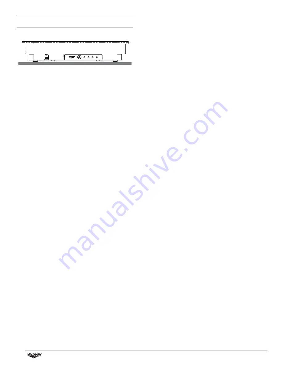 Vollrath Mirage 59502 Operator'S Manual Download Page 11