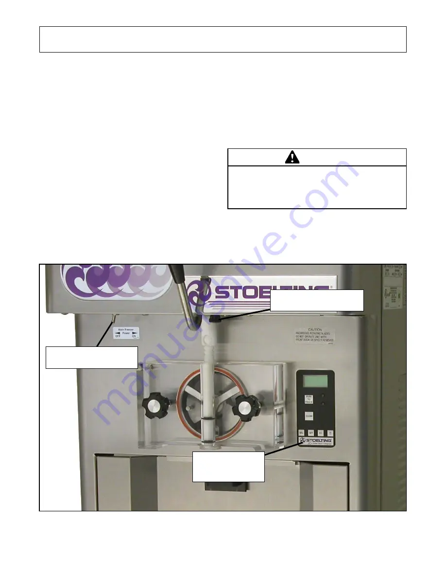 Vollrath Stoelting O111I Скачать руководство пользователя страница 11