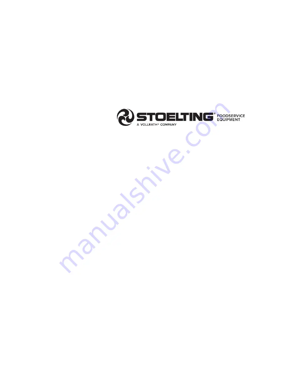 Vollrath Stoelting SF121 I2 Operator'S Manual Download Page 1