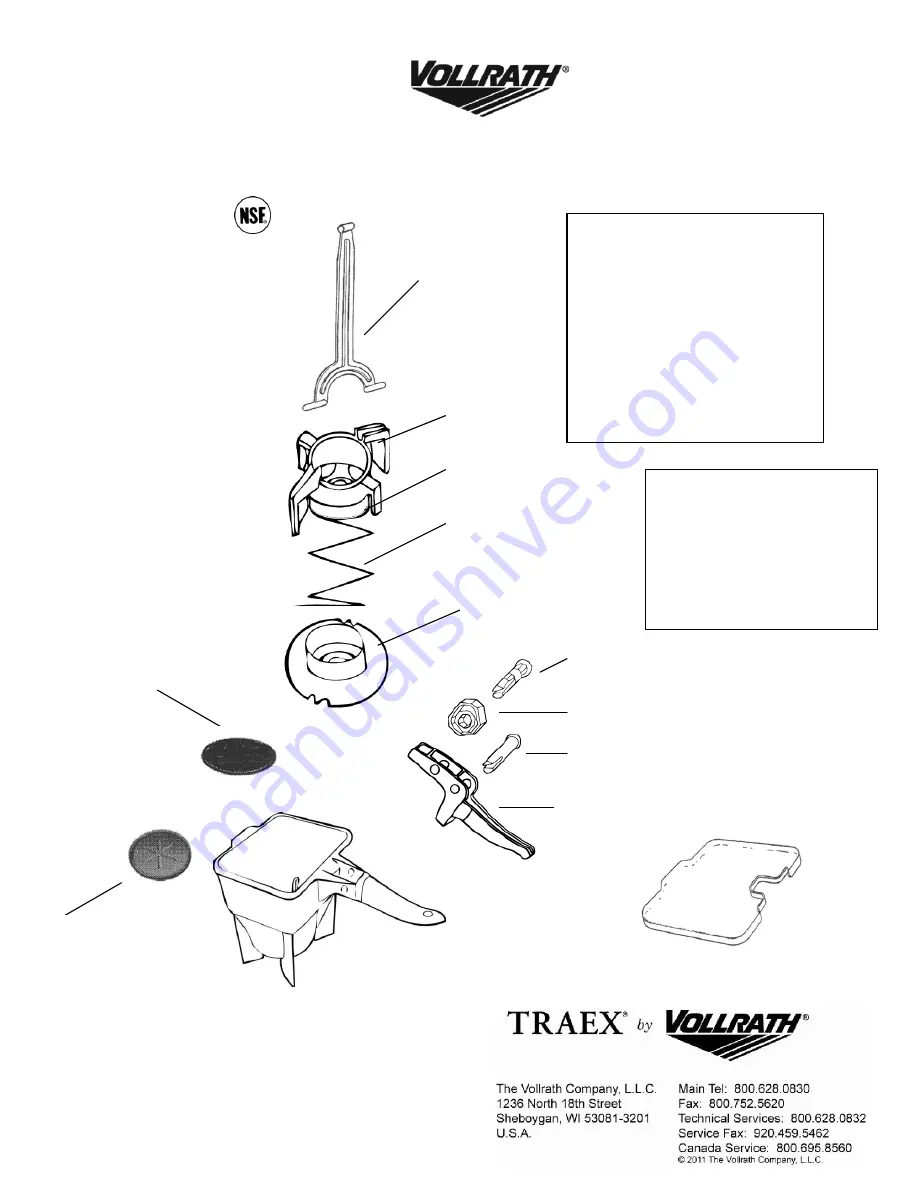 Vollrath Traex Скачать руководство пользователя страница 2