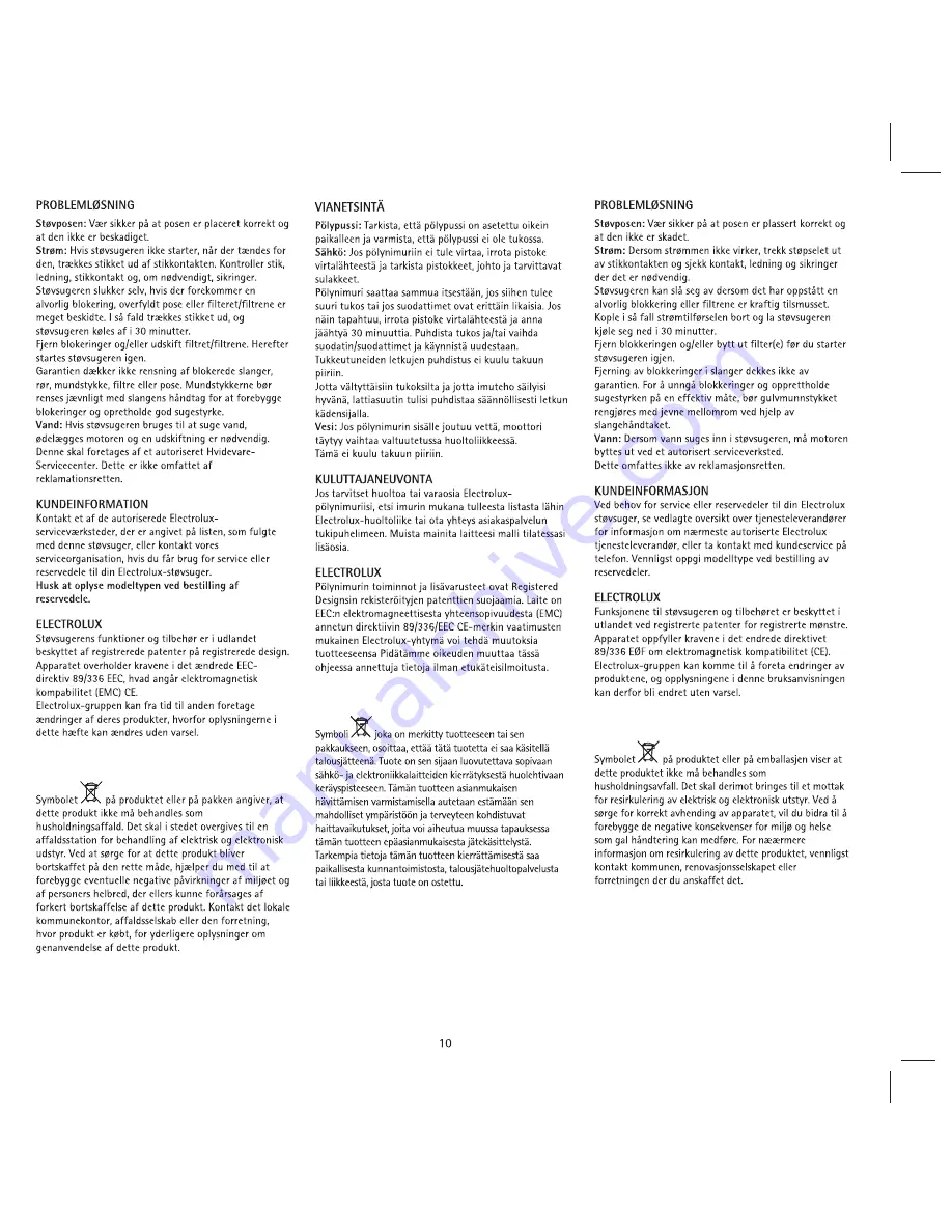 VOLTA U3420 Directions For Use Manual Download Page 8