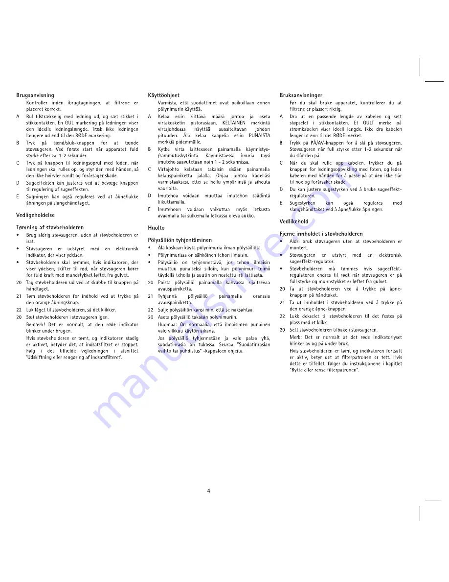 VOLTA U7301 Directions For Use Manual Download Page 11