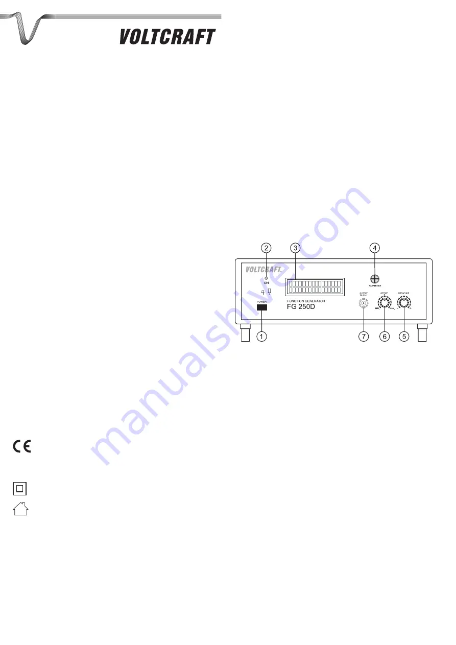 VOLTCRAFT FG 250D Скачать руководство пользователя страница 5