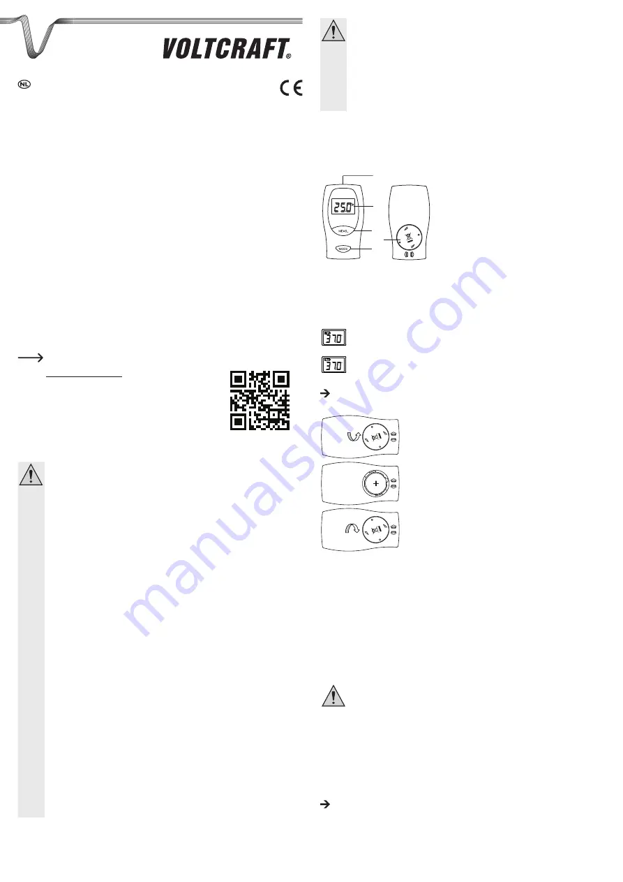 VOLTCRAFT IR-500-1S Operating Instructions Manual Download Page 7