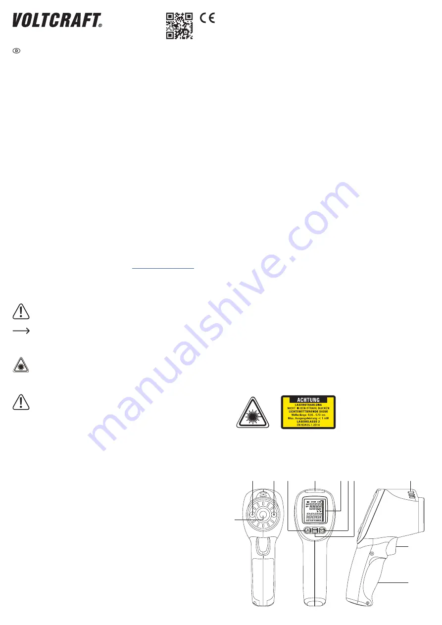 VOLTCRAFT IR-SCAN-350RH/2 Operating Instructions Manual Download Page 1