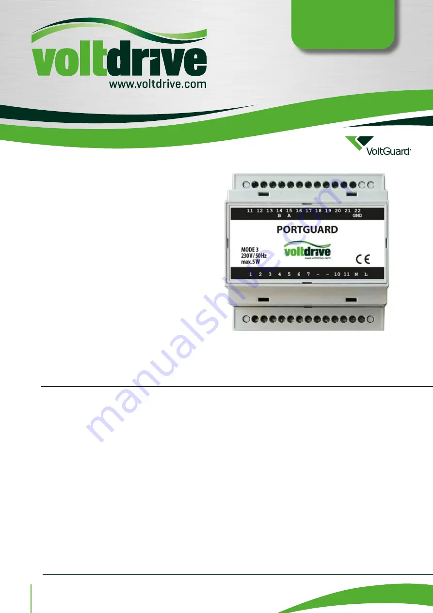 Voltdrive voltguard portguard User Manual Download Page 1