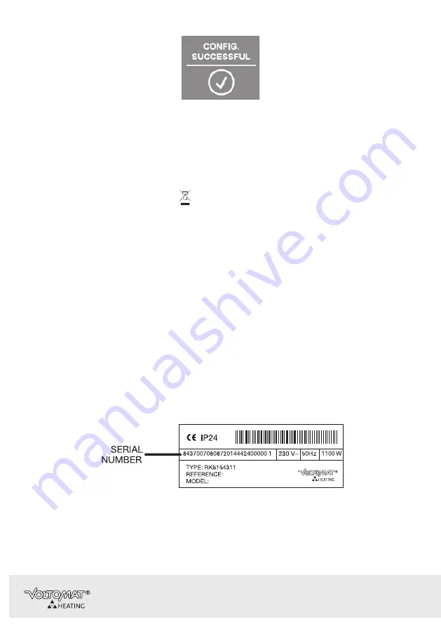 VOLTOMAT HEATING VOLTW0500 Instruction Manual Download Page 30