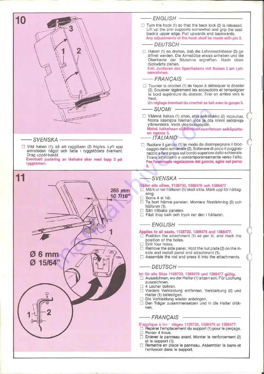 Volvo 1128720 Installation Instructions Manual Download Page 8