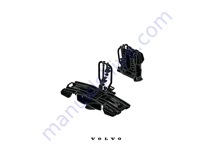 Volvo TOW BAR-MOUNTED BICYCLE HOLDER Accessories User Manual Download Page 1