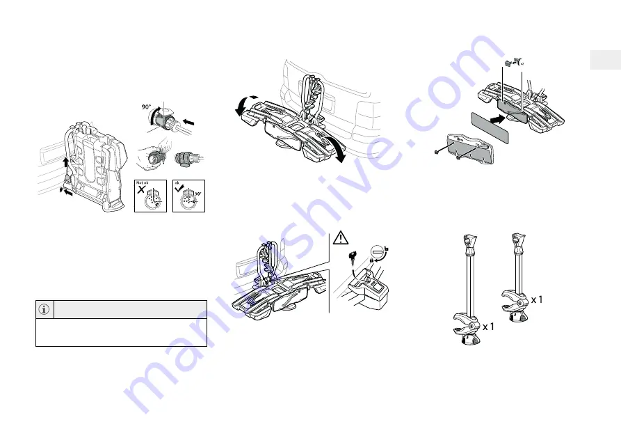 Volvo TOW BAR-MOUNTED BICYCLE HOLDER Accessories User Manual Download Page 63