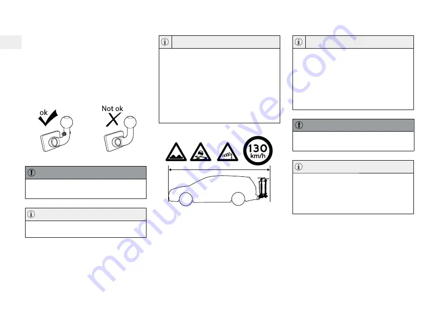 Volvo TOW BAR-MOUNTED BICYCLE HOLDER Accessories User Manual Download Page 116